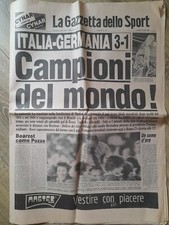 La Gazzetta Dello Sport Italia Campione Del Mondo 12 Luglio 1982 Ottimo Stato