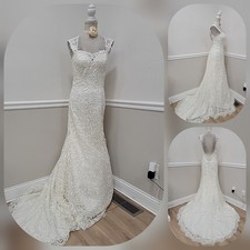 Abito da sposa Justin Alexander avorio pizzo abito treno 