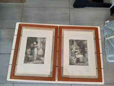 Old watercolor etchings.