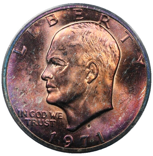 1971 eisenhower dollar - eisenhower, anacs