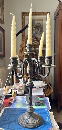 Candeliere calderoni argento - candeliere,