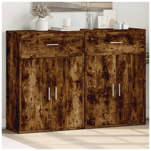 Credenza rovere fumè legno - rovere,