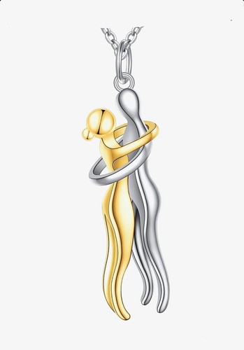 Collana con ciondolo abbraccio - collana,
