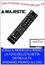 TELECOMANDO UNIVERSALE per TV e DECODER DTT SAT DVD HIFI MAJESTIC SCEGLI MODELLO
