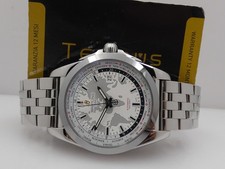 OROLOGIO BREITLING GALACTIC UNITIME ELEGANTE T WORLD TIME 45mm WB3510 AUTOMATICO ACCIAIO
