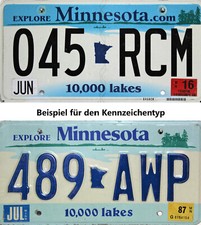 Targhe Della Minnesota. Targa
