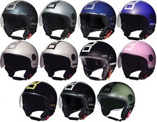 Casco Moto Demi Jet Duraleu PLUS 1.5 Omologato con Visiera Antigraffio