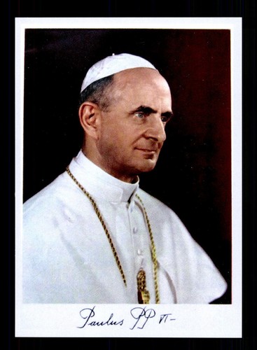 Biglietto autografo papa paolo - biglietto,