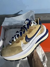 Nike x Sacai Vaporwaffle Sesame Blue Void Tan Navy UK 9.5 / US 10.5 nuove di zecca