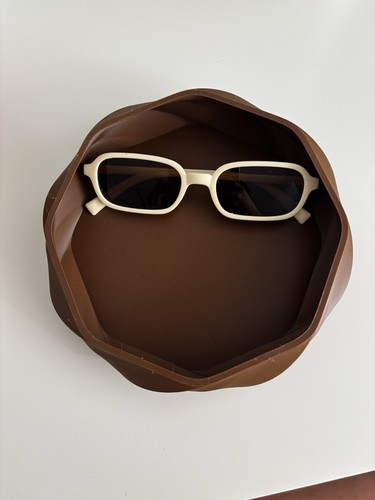 Svuota tasche rotondo marrone
