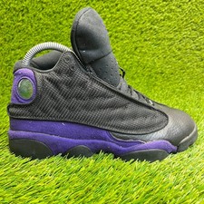 Scarpe da basket Nike Air Jordan 13 retrò da bambina taglia 6,5 anni nere da corsa sneakers