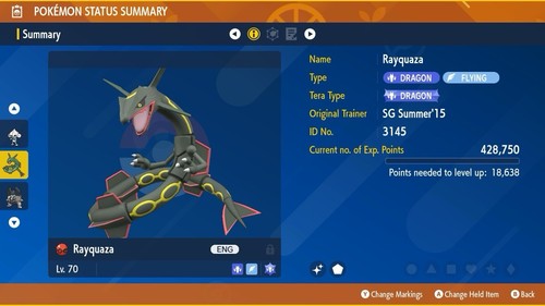 Pokémon rayquaza lucido - rayquaza,