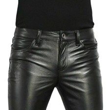 Pantalone uomo pelle aderente