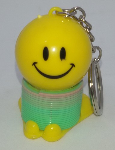 Portachiavi plastica smile - portachiavi,