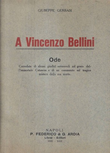 Vincenzo bellini ode - a,