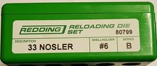 80799 SET DADI REDDING STANDARD - 33 NOSLER - NUOVI - SPEDIZIONE GRATUITA