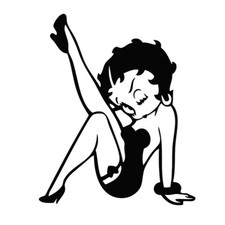 Stickers autocollant betty