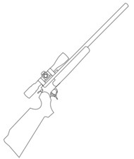 Fucile giocattolo m40a3 sniper - giocattolo,