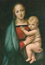 C3 - Cp Ak Cartolina Raffaello Madonna del Granduca - Fg Nvg