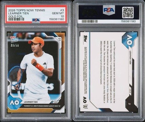 2026 topps now learner tien - now,
