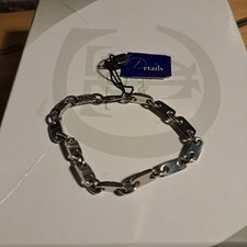 Bracciale Details Gioielli 89AH unisex acciaio nuovo con cartellino mai usato 