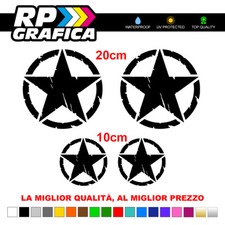 4 Adesivi 20cm 10cm Stella