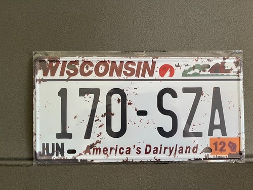 Targa metallica auto - , americana
