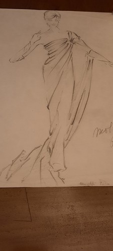 Bozzetto figurino moda - figurino,