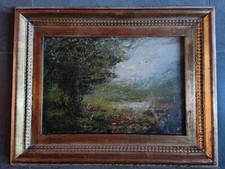 GIUSEPPE MITI ZANETTI MITIZANETTI OLIO SU TELA 36,5 X 24,5 VALLE MONTANA