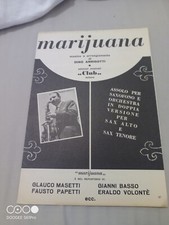 Marijuana assolo per Sax Gianni Basso Eraldo Volonte' Italy Jazz spartito