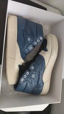 SNEAKER ALTA BALENCIAGA 42 PELLE NAVY 458645 indossata una volta