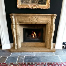 Caminetto in Marmo Breccia