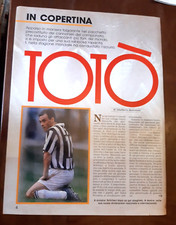 TOTO' SCHILLACI (CLIPPING RITAGLIO HURRA' JUVENTUS 3 PAGINE 1990)