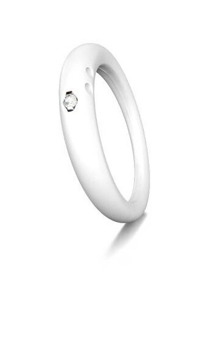 Anello duepunti bianco - anello,