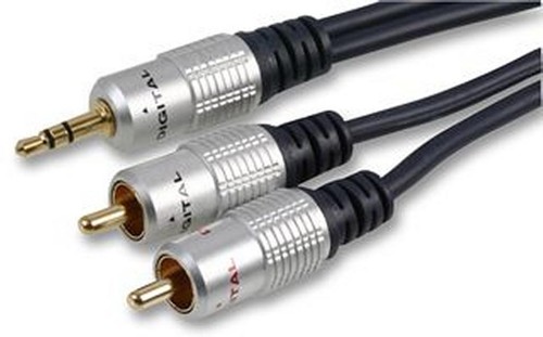 Jack 5mm 2x phono - a,