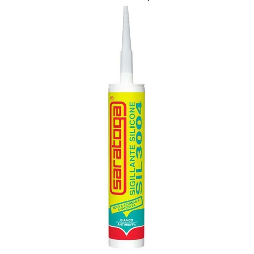 Silicone bianco antimuffa - bianco,