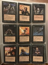 Lotto Magic The Gathering Vintage Bordo Nero FBB