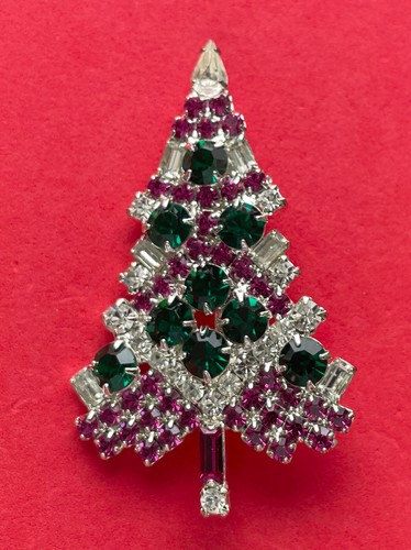 Spilla albero natale - spilla, di