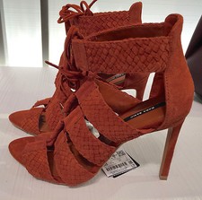 ZARA NEW WOMAN BRAIDED LEATHER