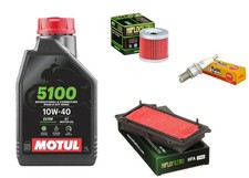 TAGLIANDO SUZUKI SIXTEEN 125 150 OLIO MOTUL 5100 10W40 FILTRO ARIA OLIO CANDELA