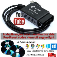 ELM 327 1.3 1.4 1.5 cavo diagnostico usb per auto OBD OBD2