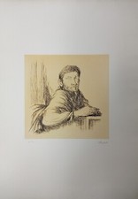 DOMENICO PURIFICATO ACQUAFORTE RITRATTO D'UOMO NUMERATA E FIRMATA INCISIONE