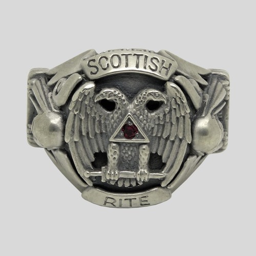 Anello massonico rito scozzese - anello,