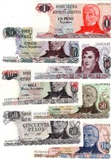 LOT SET SERIE 7 BILLETS