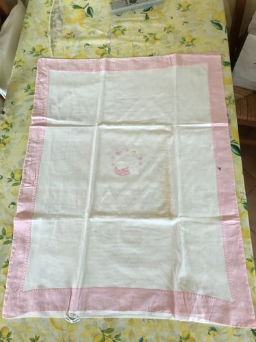 Copertina culla bimba - rosa, e