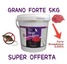 Vebi FORTE GRANO  5 kg - Veleno Esca Topicida Ratticida Topi Ratti GRAN ESCA