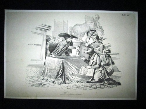 Incisione allegoria satira - incisione, d'allegoria