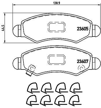 Brembo p79015 kit pastiglie - brembo,