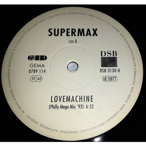 Supermax lovemachine philly - supermax, (philly