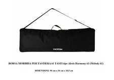 CUSTODIA BORSA MORBIDA per TASTIERA 61 TASTI mod Alesis Yamaha Casio 96x34x10cm